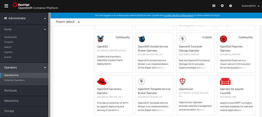 Red Hat Openshift Marketplace